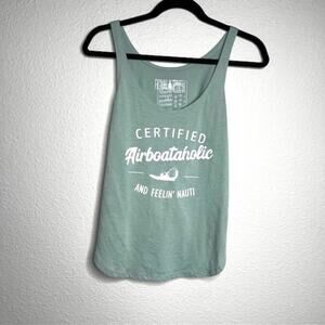 Airboat Tank Top Green Size Small